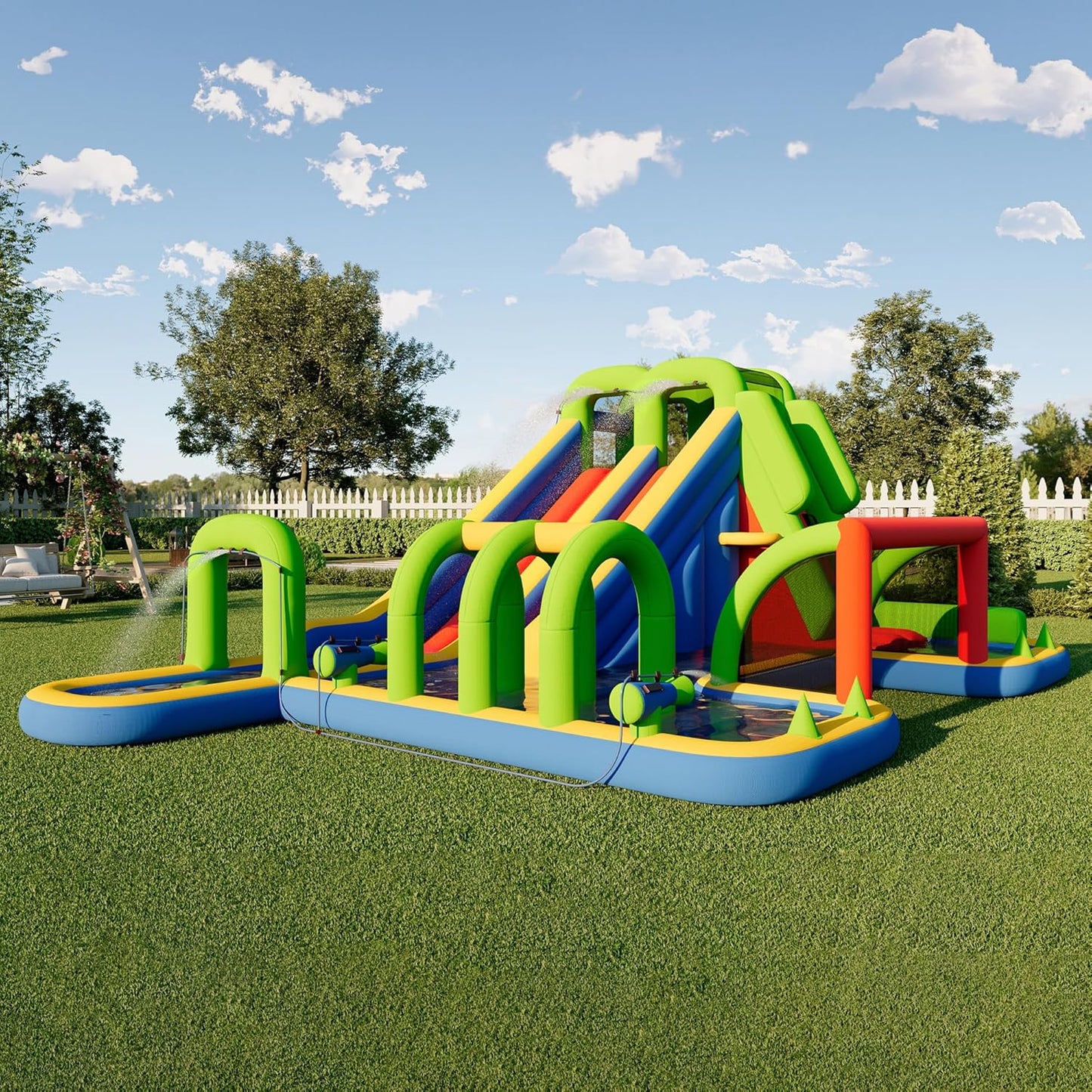 Albott Bounce House Inflatable Bouncer with Slide for Kids
