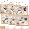 Wood Bulletin Boards with Linen 12in x 16in 6-Pack - Compact Display
