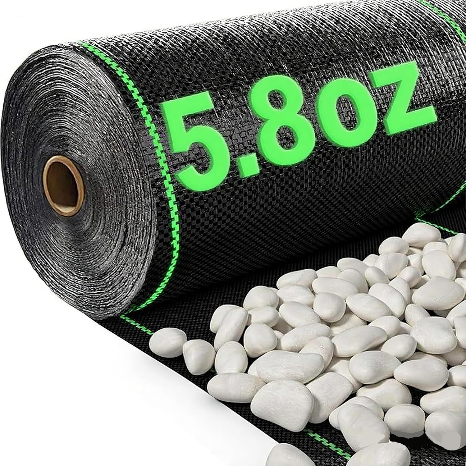 Durable 5.8oz Weed Barrier Landscape Fabric for Outdoor Use