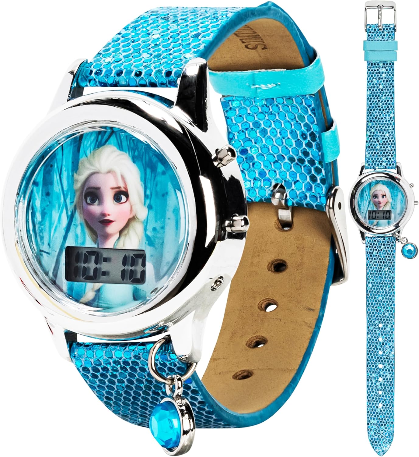 Disney Frozen 2 Kids Glitter Watch - Interactive LED Show