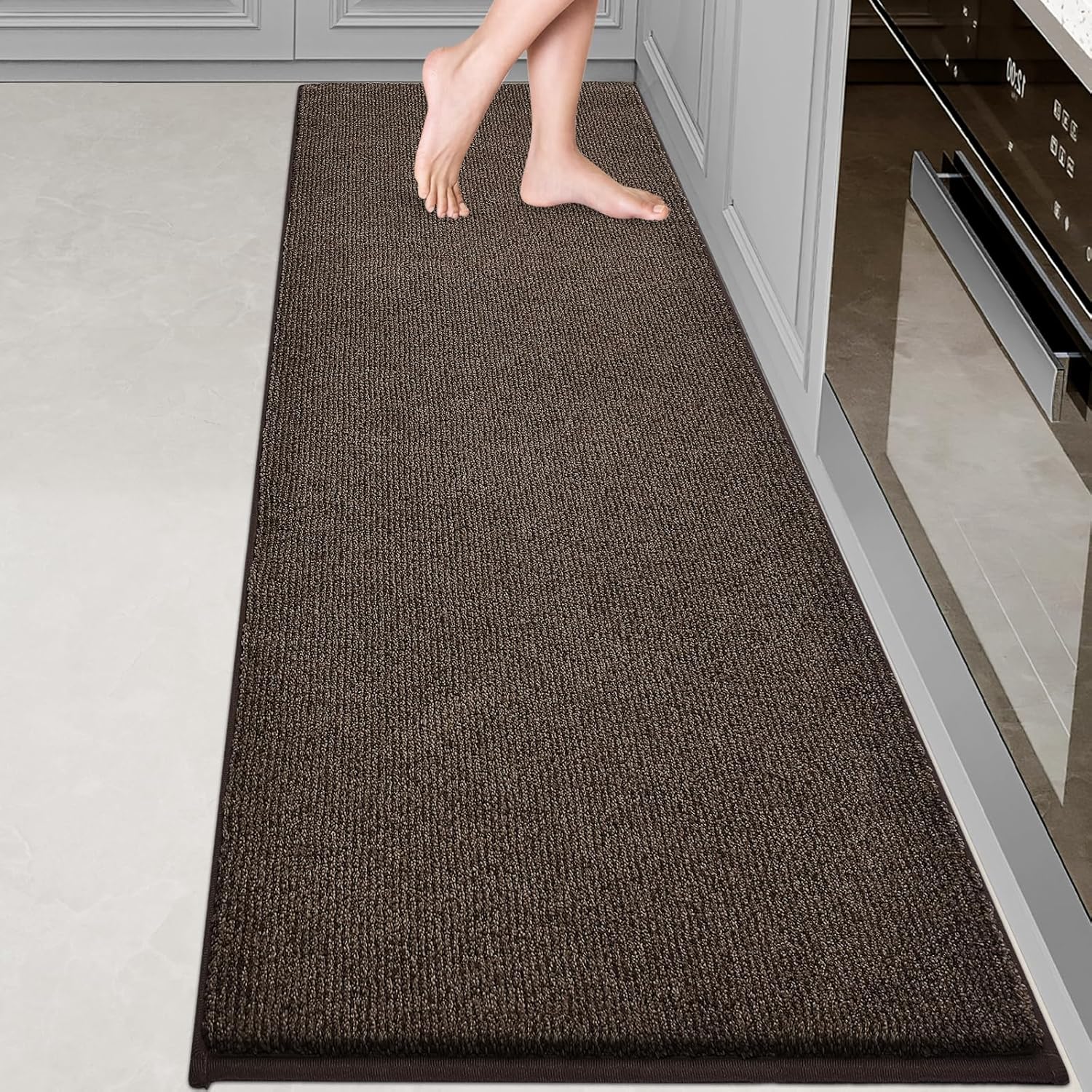 Washable Kitchen Rug 24in x 82in Non Slip Indoor Entryway Mat