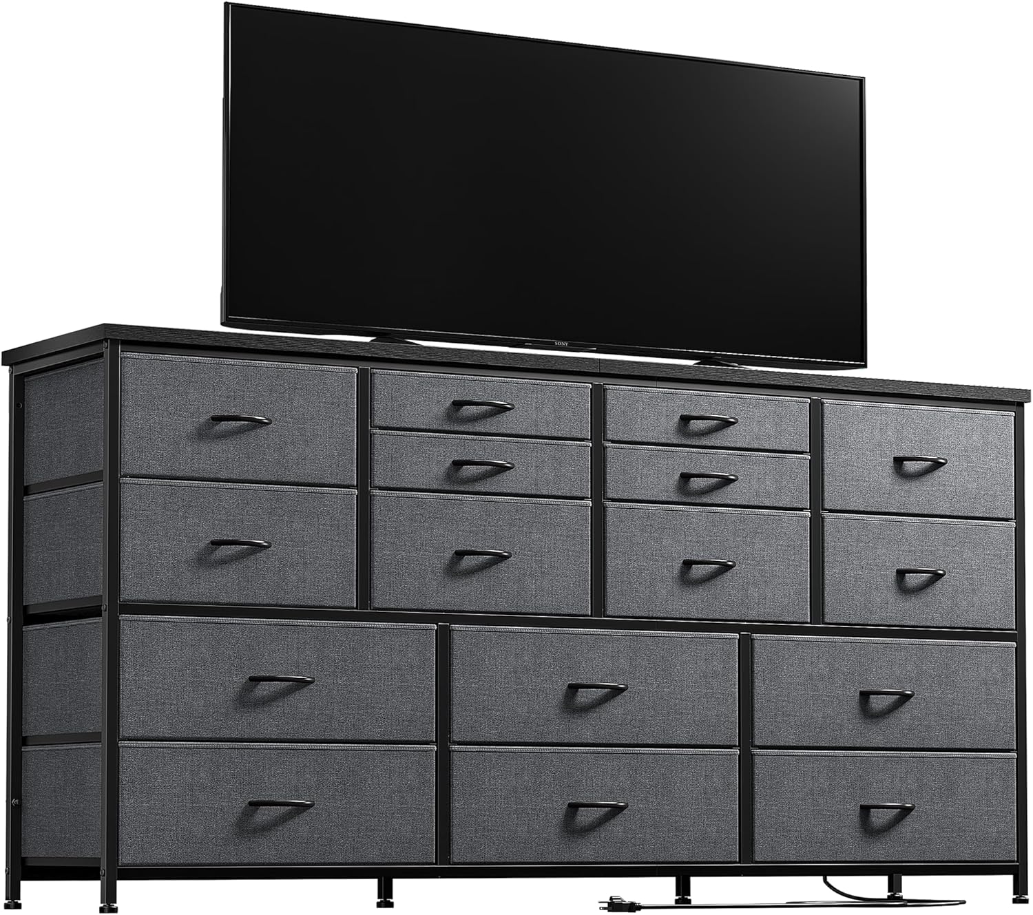 EnHomee 16-Drawer TV Stand: Ultimate Bedroom Storage!