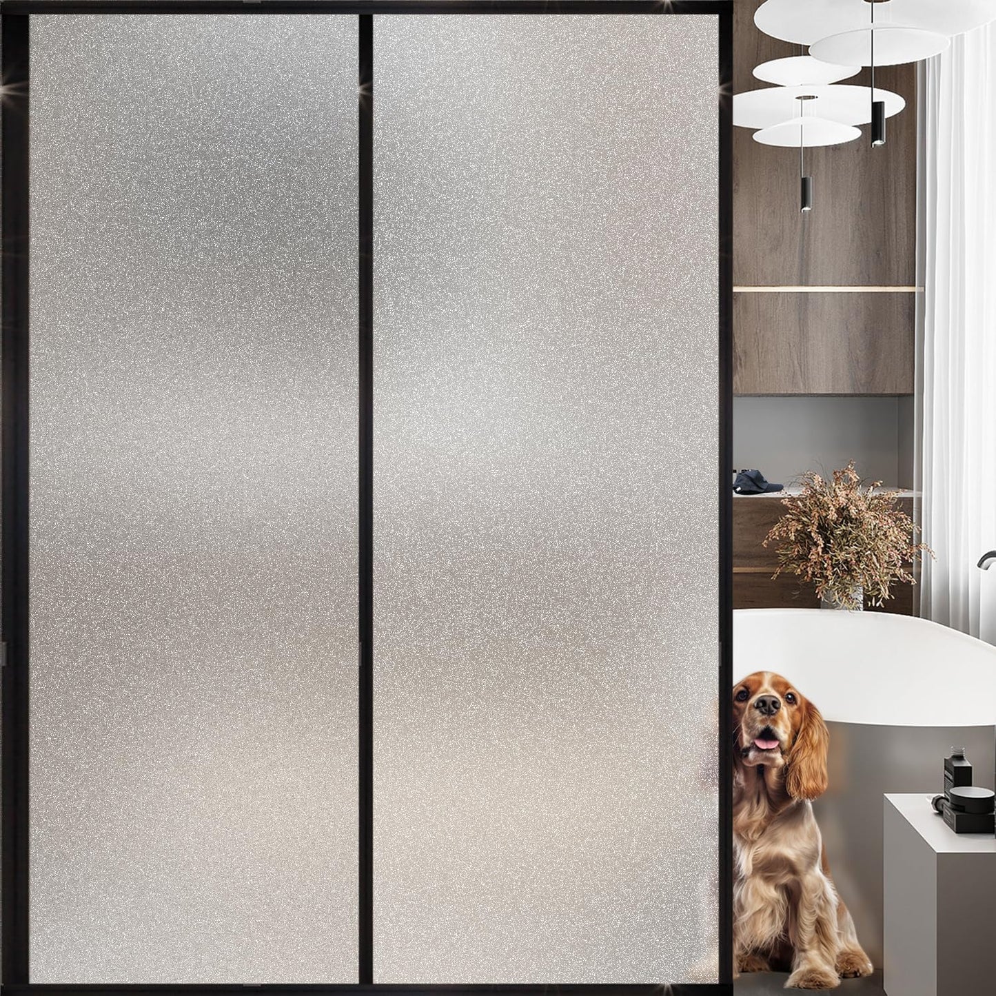 Frosted Glass Window Privacy Film for Home and Office Use