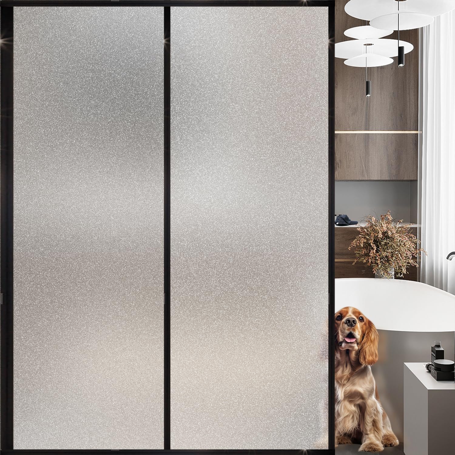 Frosted Glass Window Privacy Film for Home and Office Use