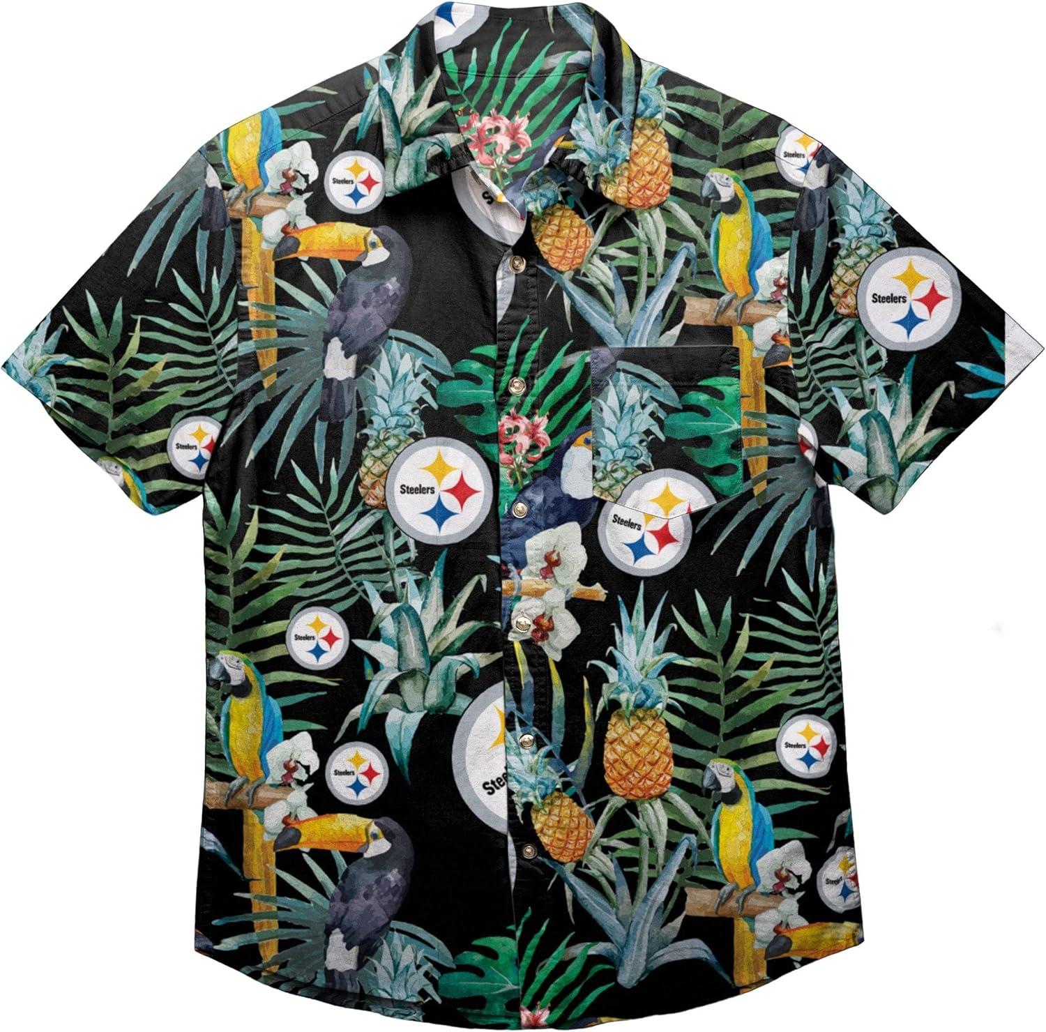 FOCO Men's NFL Team Logo Floral Aloha Tropical Shirt Review