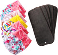 Cloth Diapers 6 Pack with Inserts & Wet Bag - Reusable One Size