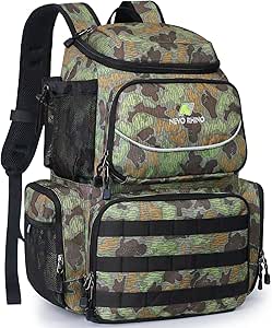 N NEVO RHINO 40L Fishing Tackle Backpack with 4 Tackle Boxes
