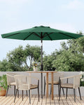 10FT Outdoor Patio Umbrella with Crank and Tilt - Sturdy UV Protection