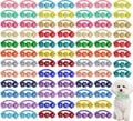 Reginary 80 Pcs Dog Bowtie Flower Collar for Stylish Pets