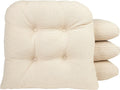 U-Shaped 15x15 in Gripper Overstuffed Chair Cushions Pack of 1 - Slub