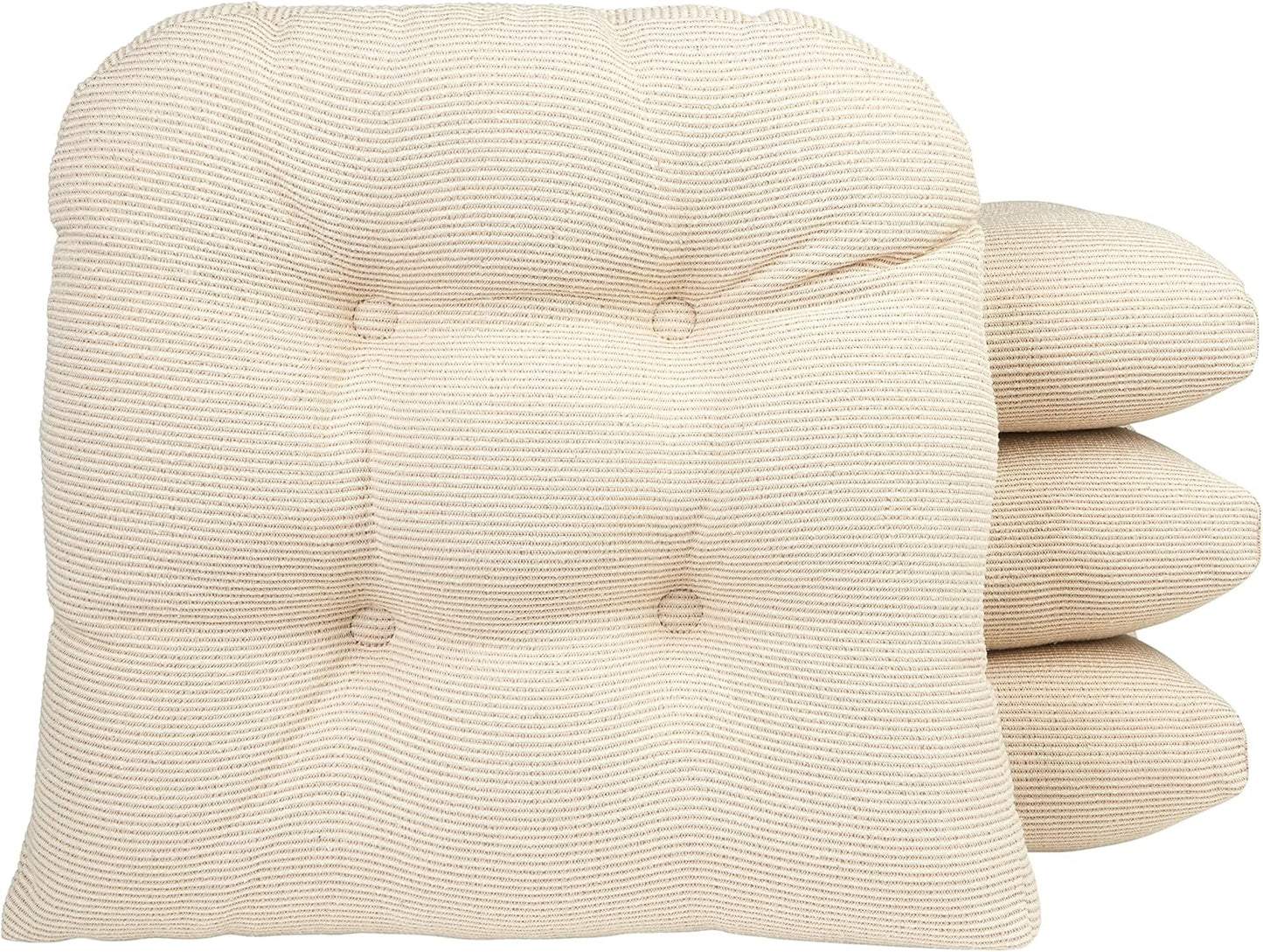 Klear Vu Gripper Overstuffed Non-Slip Dining Chair Cushions