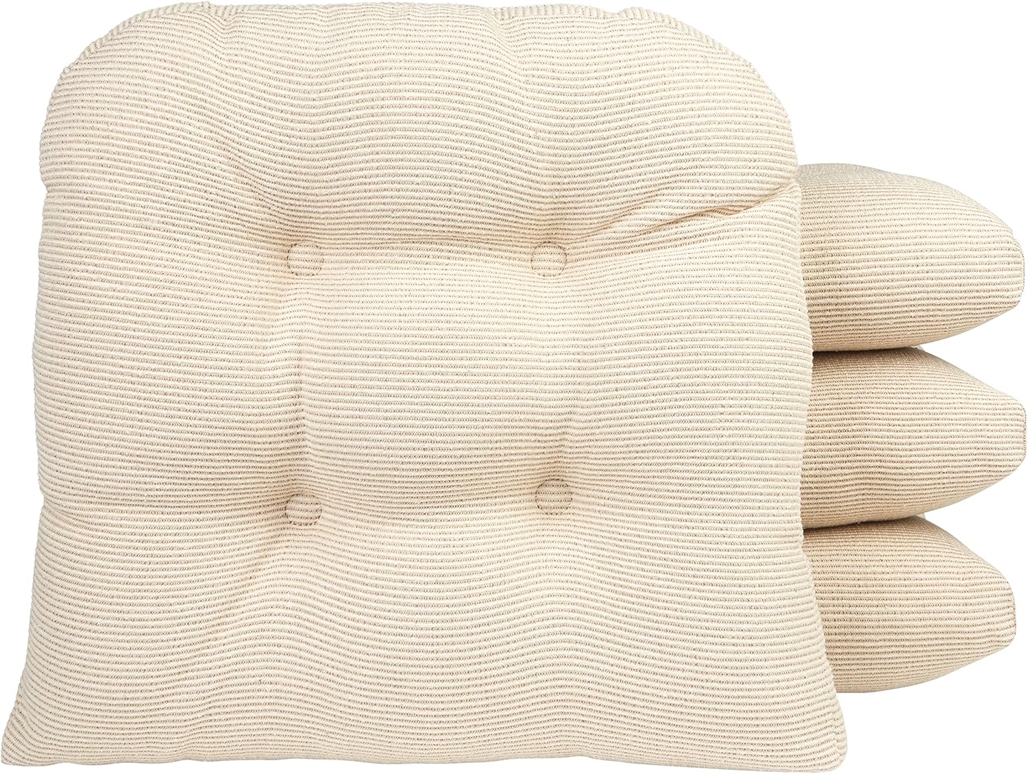 Klear Vu Gripper Overstuffed Non-Slip Dining Chair Cushions
