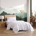 Queen Microfiber Kids Sheets in Dreamland Green - Soft