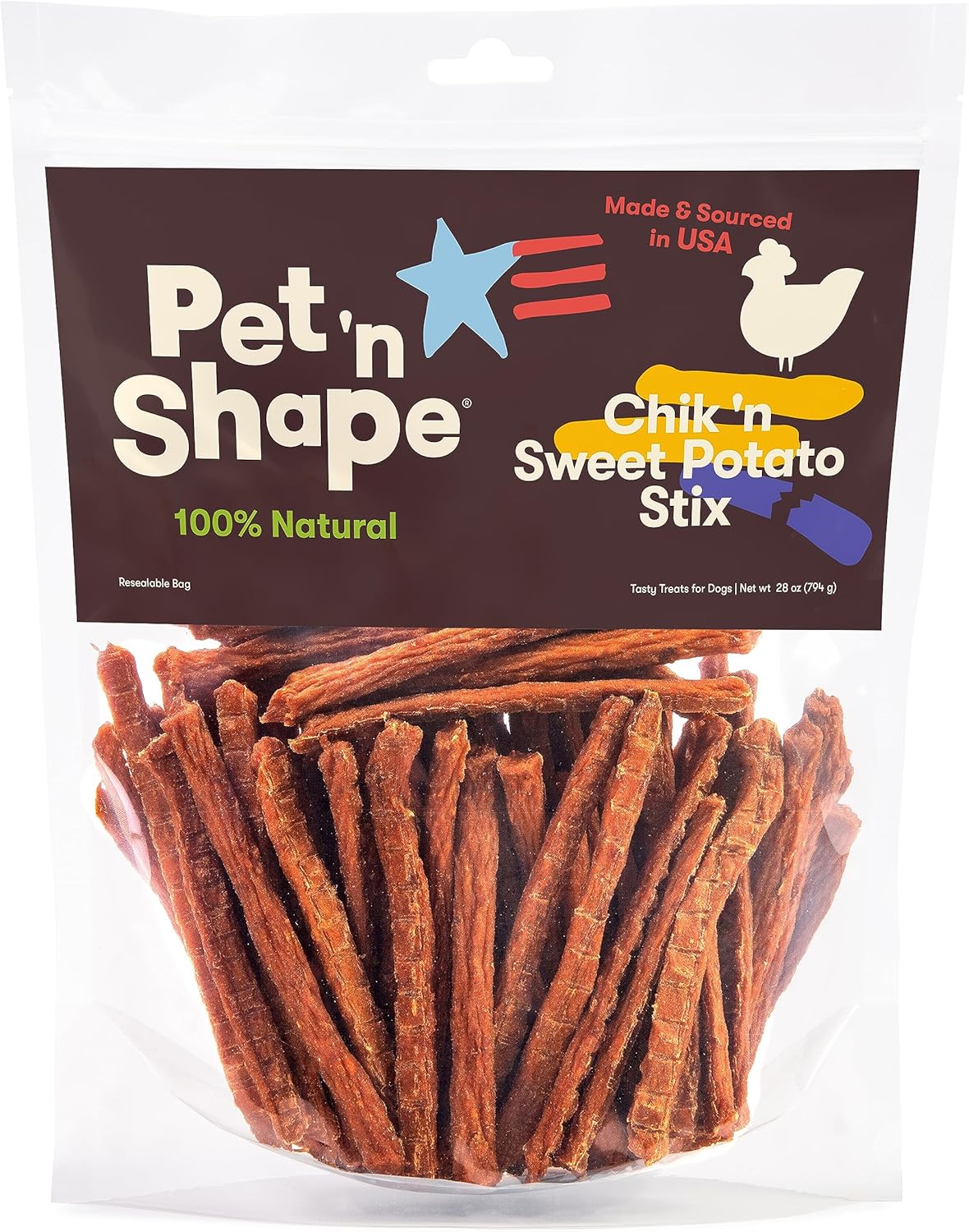 Pet 'n Shape Chik 'n Sweet Potato Stix for Healthy Dogs