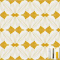 Window Privacy Film Stained Glass Frosted Static Cling - Golden