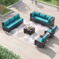 Kurapika 10 Pieces Patio Furniture Set - Modular Outdoor Conversation