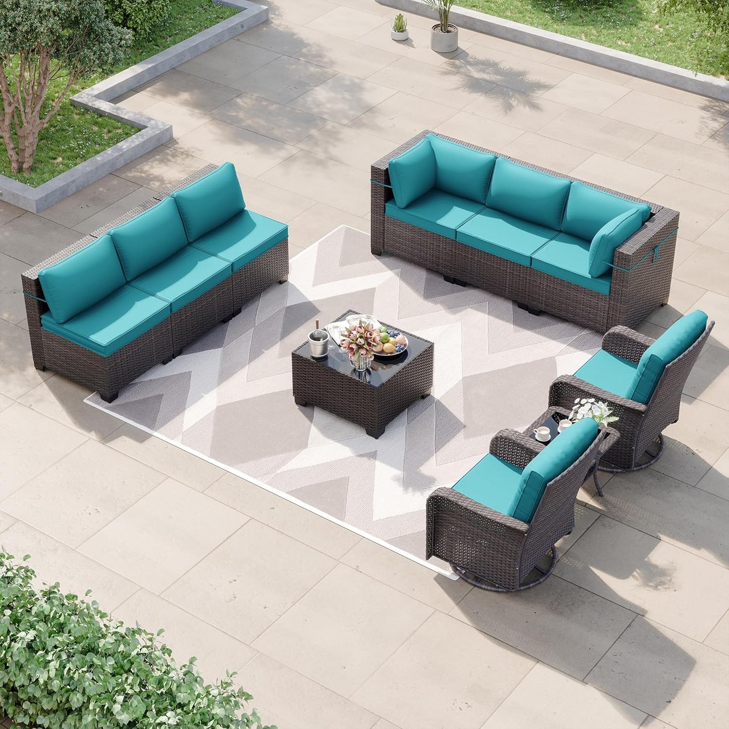 Kurapika 10 Pieces Patio Furniture Set for Ultimate Comfort
