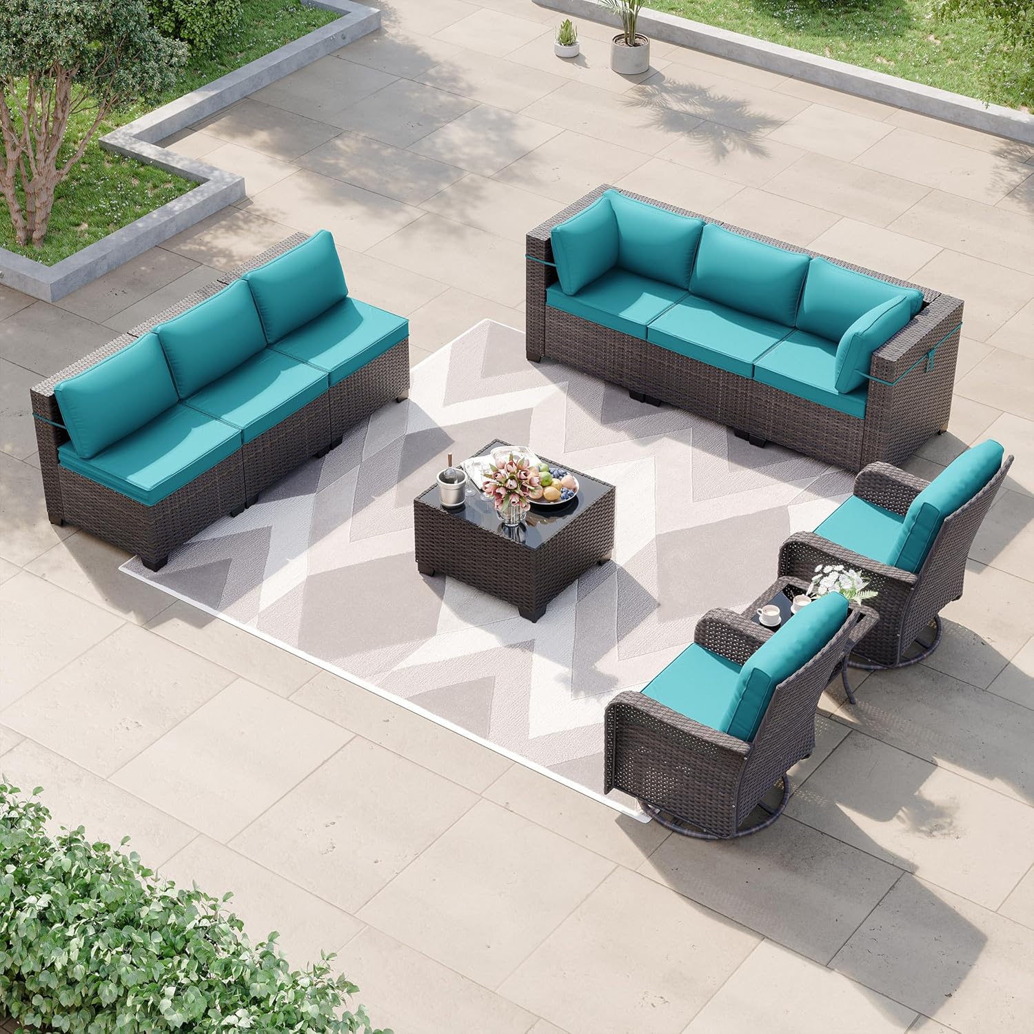 Kurapika 10 Pieces Patio Furniture Set for Ultimate Comfort