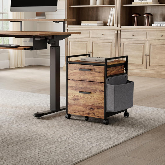 EUREKA ERGONOMIC Mobile File Cabinet: Stylish Office Storage