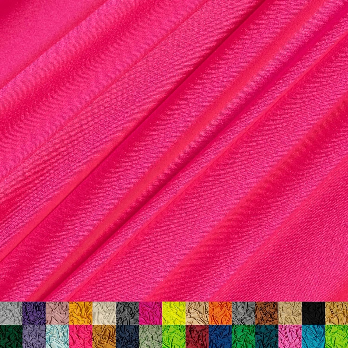 Nylon Spandex Fabric for Swimwear and Active Wear - Neon Pink