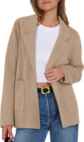 Womens Sweater Blazer Cardigan - Loose Fit Chunky Knit Jacket
