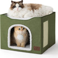Bedsure Cat Bed Cave Large Cat House - Cozy Indoor Hideaway