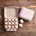 Vintage Egg Cartons 30 Pack 3x4 Dozen Cartons - Durable Recycled Pulp