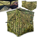 AYIN 4 Panel Pop Up Hunting Blind with 3D Leafy Camo - Silent 360 View