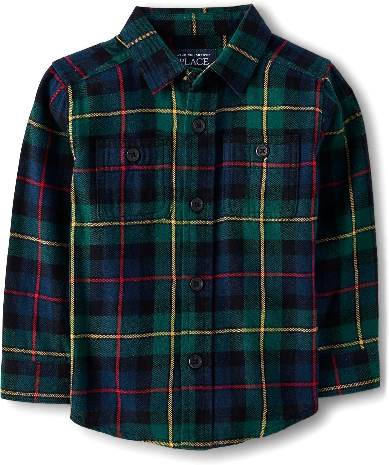 Baby-Boys and Toddler Long Sleeve Plaid Flannel Button Up Shirt