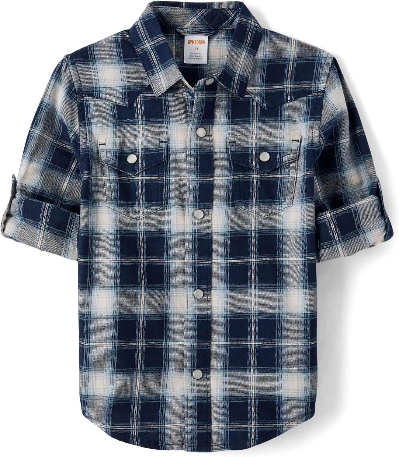 Toddler Long Sleeve Plaid Button Up Shirts for Kids by Gymboree