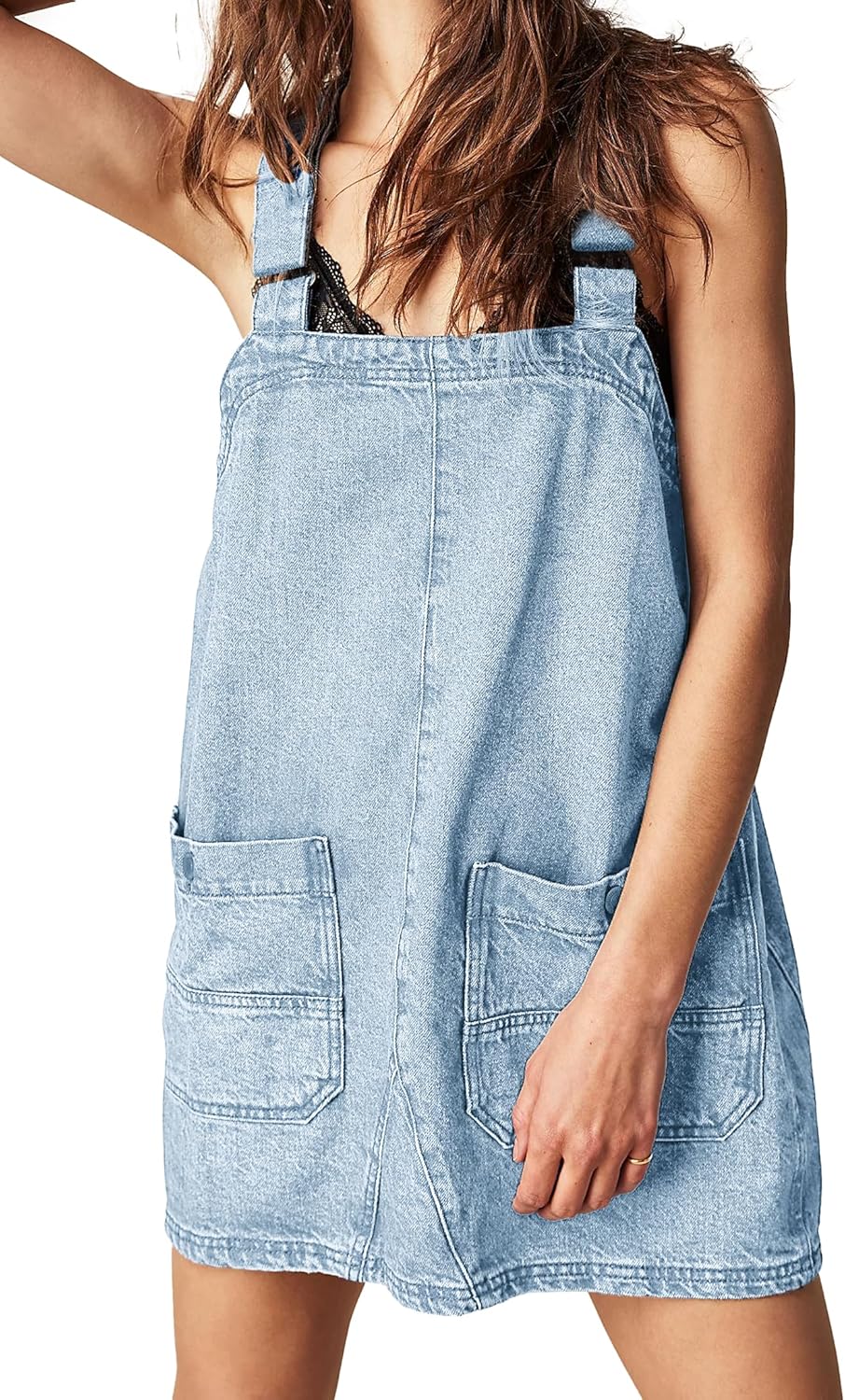 Womens Denim Overalls Dress for Casual Summer Style and Comfort