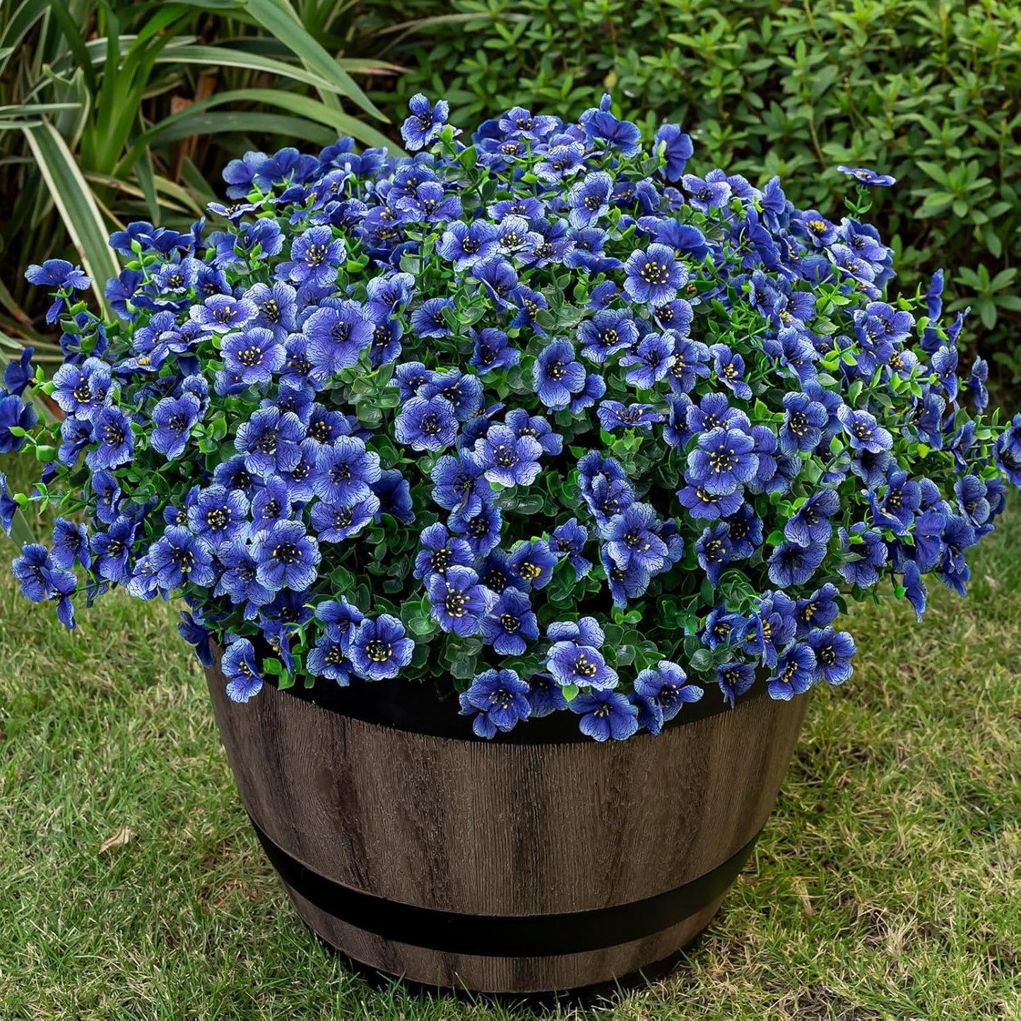 Lnoicy 20 Bundles Artificial Flowers for Outdoor Decoration