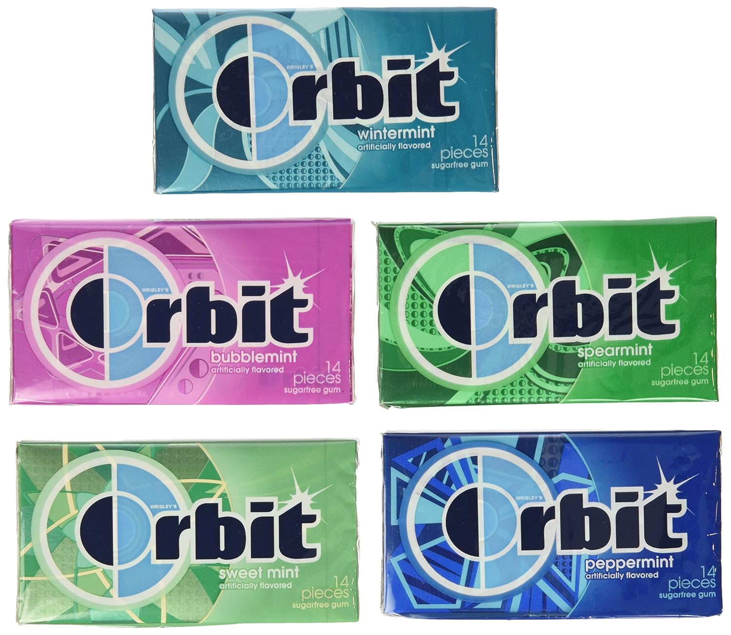Wrigley's Orbit Sugar Free Gum Variety Box - 20 Pack Delight
