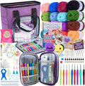 Deluxe Beginner Crochet Kit 116-Piece Set - Complete Starter Kit