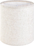 Small Drum Lamp Shade 10x10x10 in Oatmeal Linen - Soft Warm Light