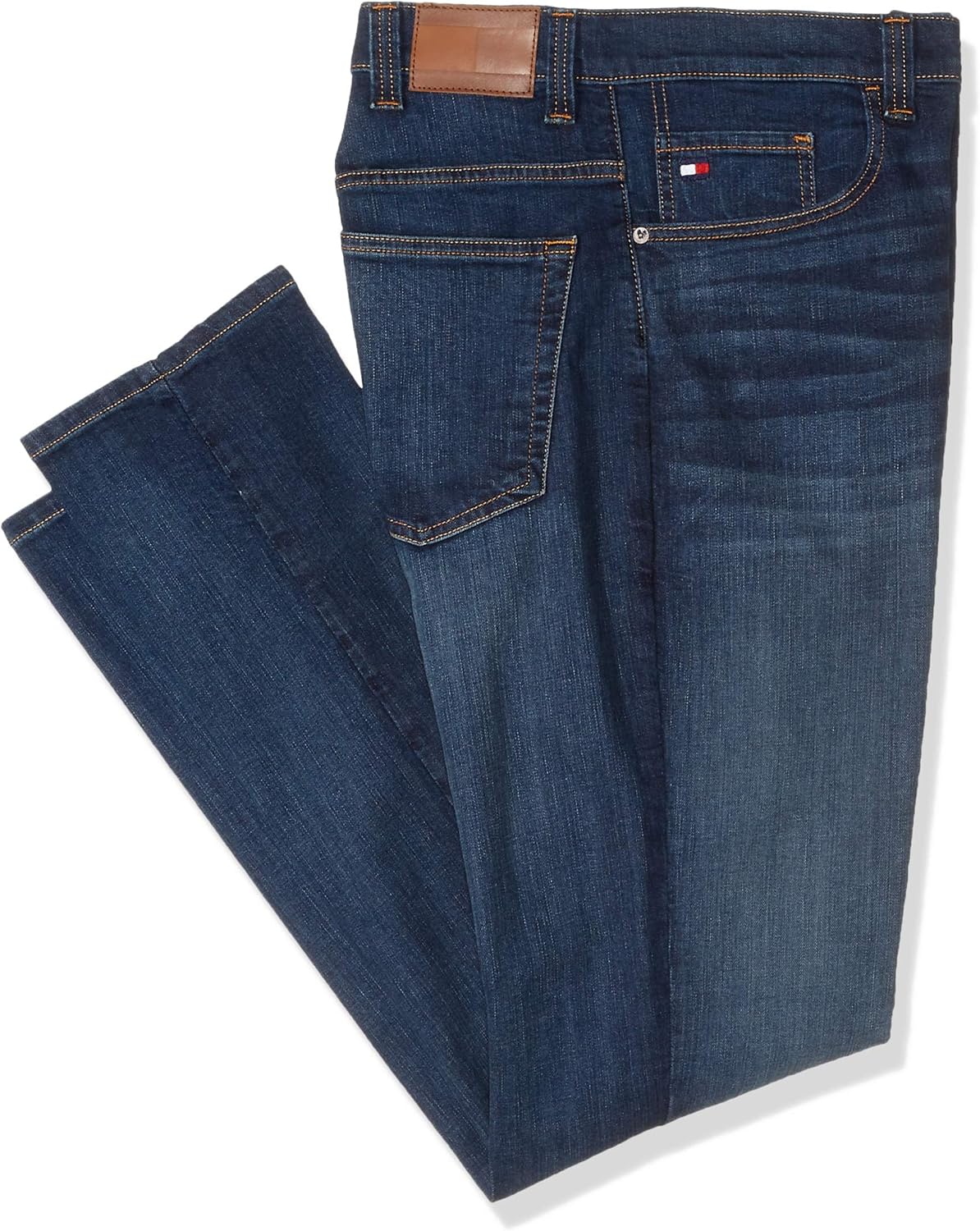 Tommy Hilfiger Men's Relaxed Fit Stretch Jeans for All-Day Comfort