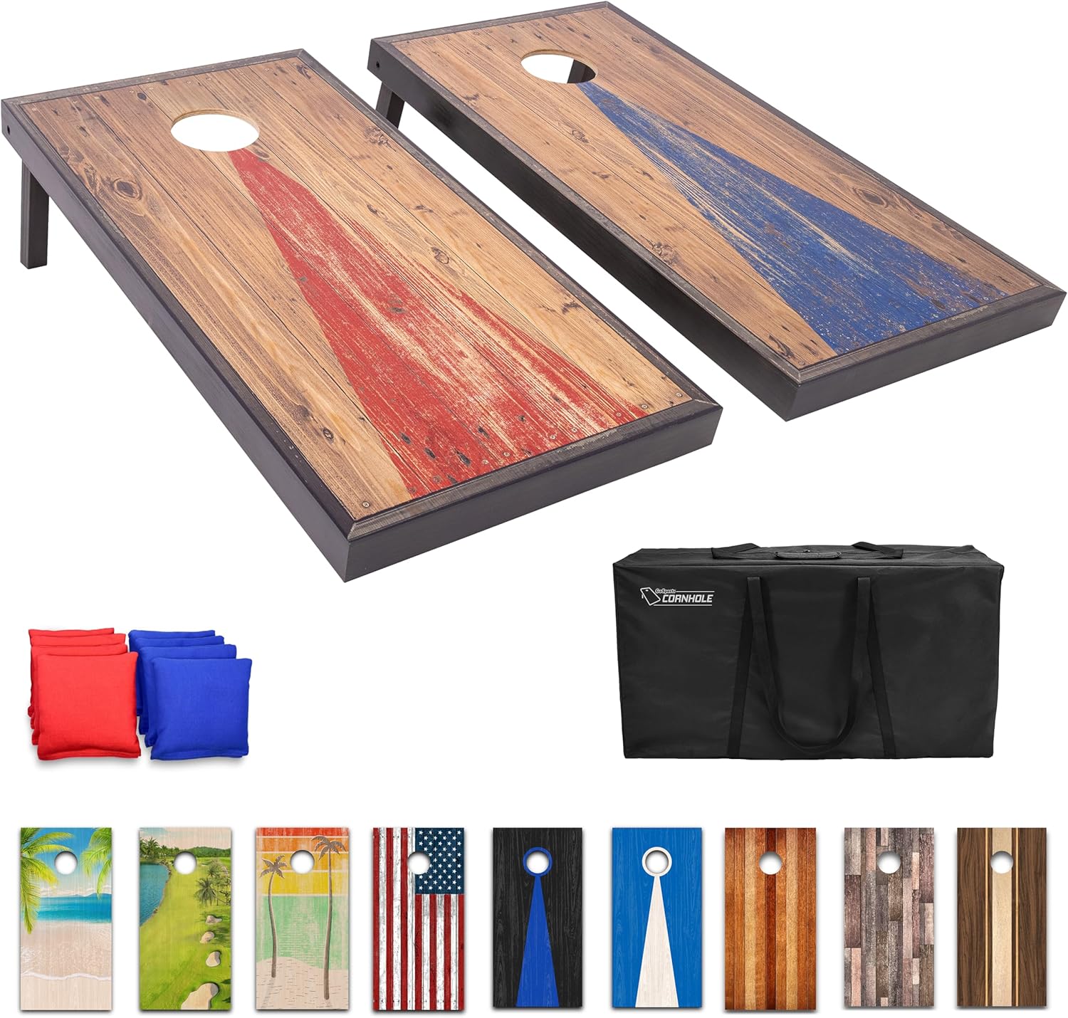 GoSports 4 x 2 ft Regulation Size Cornhole Boards for Fun