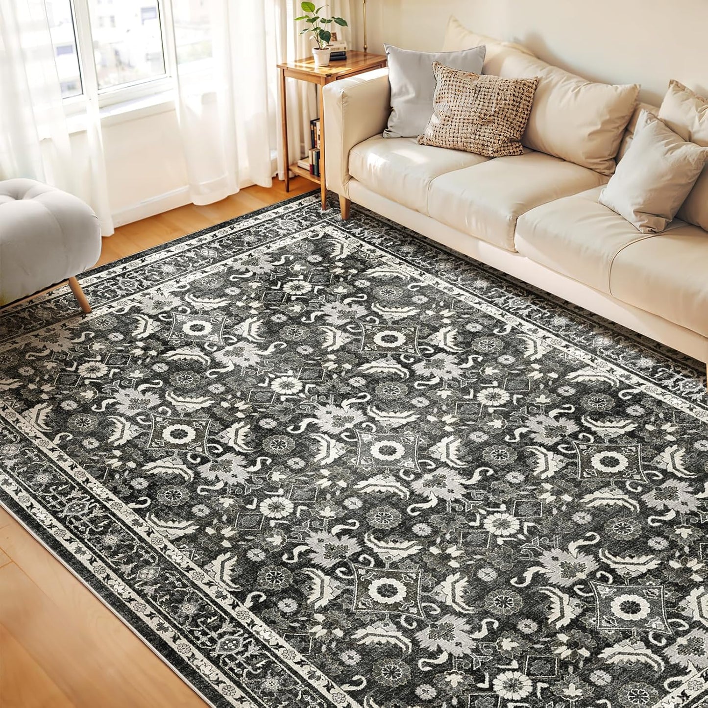 WITSHOCK 9x12 Living Room Area Rugs: Soft Vintage Carpet
