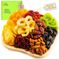Apple Wooden Tray Nut Gift Basket - Diwali & Rosh Hashana