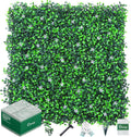 16PCS Grass Wall Panel with Flowers 20x20in - Durable Lush Backdrop