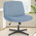 Criss Cross Legged Chair Armless Swivel Wide Seat - Comfortable Home
