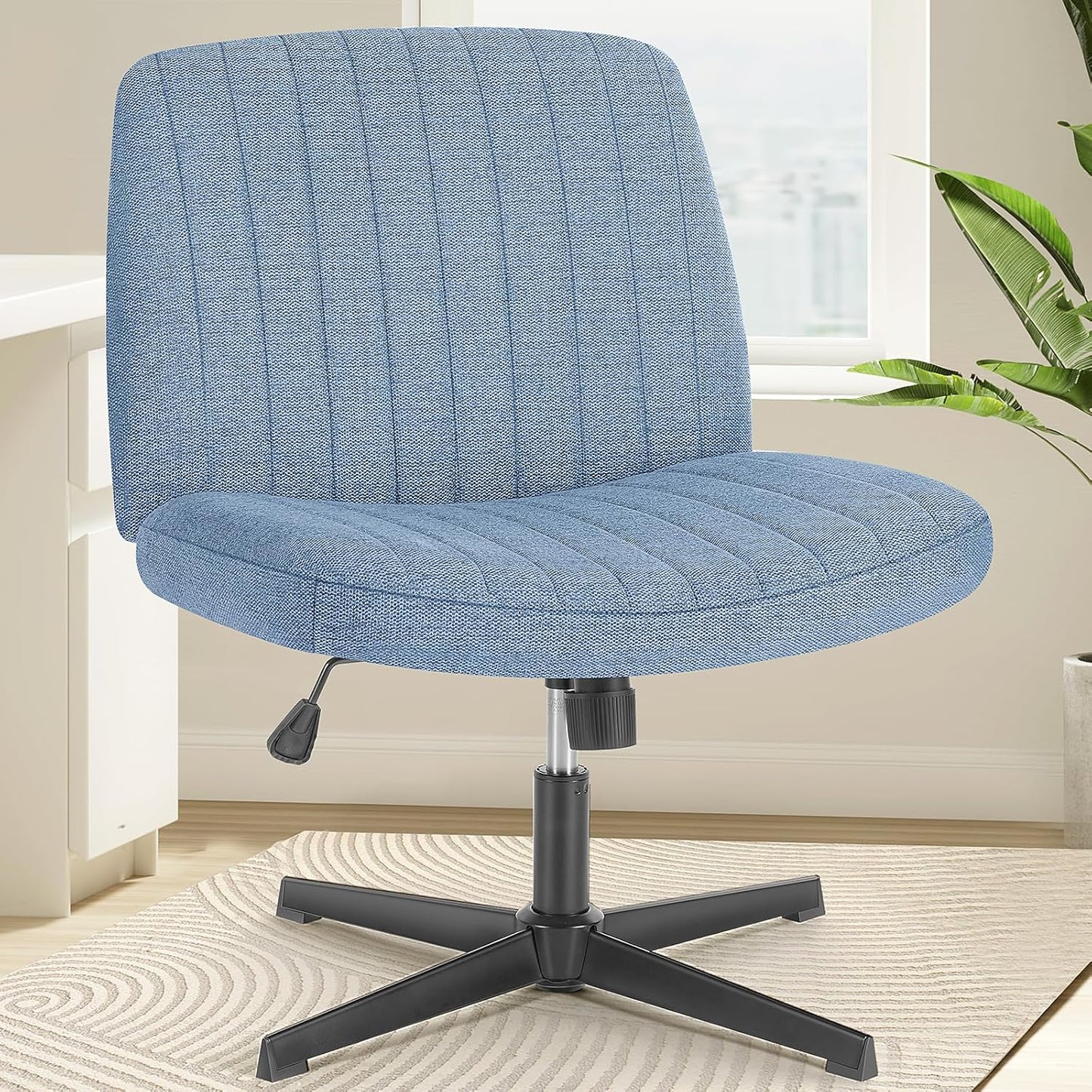 Criss Cross Legged Chairs for Home Office with Adjustable Height