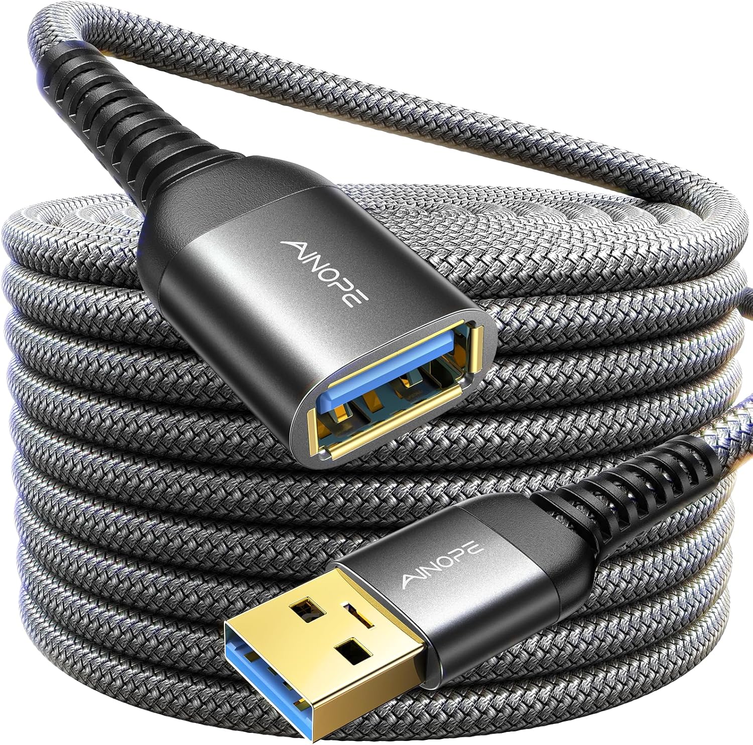 AINOPE 24.6FT USB Extension Cable - High-Speed Data Transfer