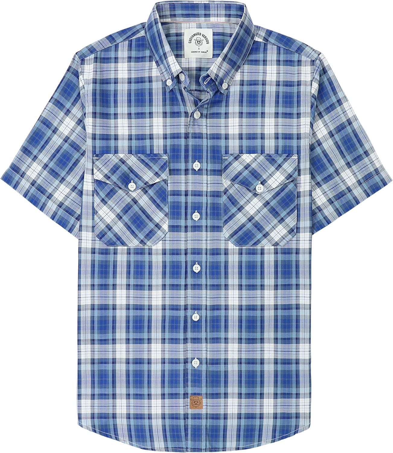 Dubinik Mens Short Sleeve Button Down Shirts for Casual Wear