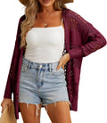 Crochet Lightweight Summer Cardigan Women - Oversized Open Front