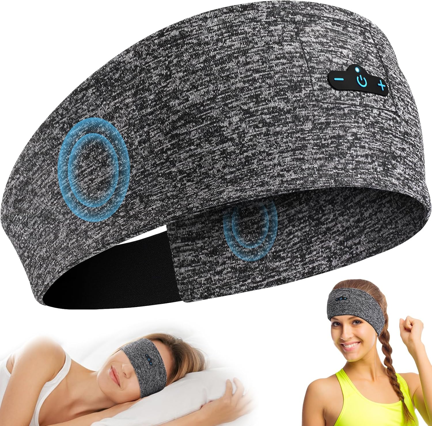 Wireless Bluetooth Headband: 13-Hour Playtime & HD Stereo Speakers