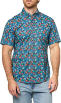 Eddie Bauer Mens Printed Baja Shirt for Men - Lightweight Cotton Fit