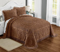 Emily Floral Chenille Bedspread King Size - Luxury Hotel Bedding