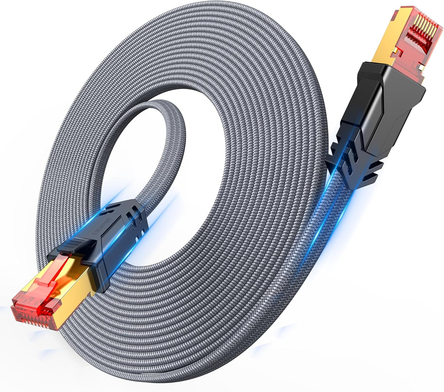 Snowkids Cat 8 Ethernet Cable 65 FT for High Speed Gaming