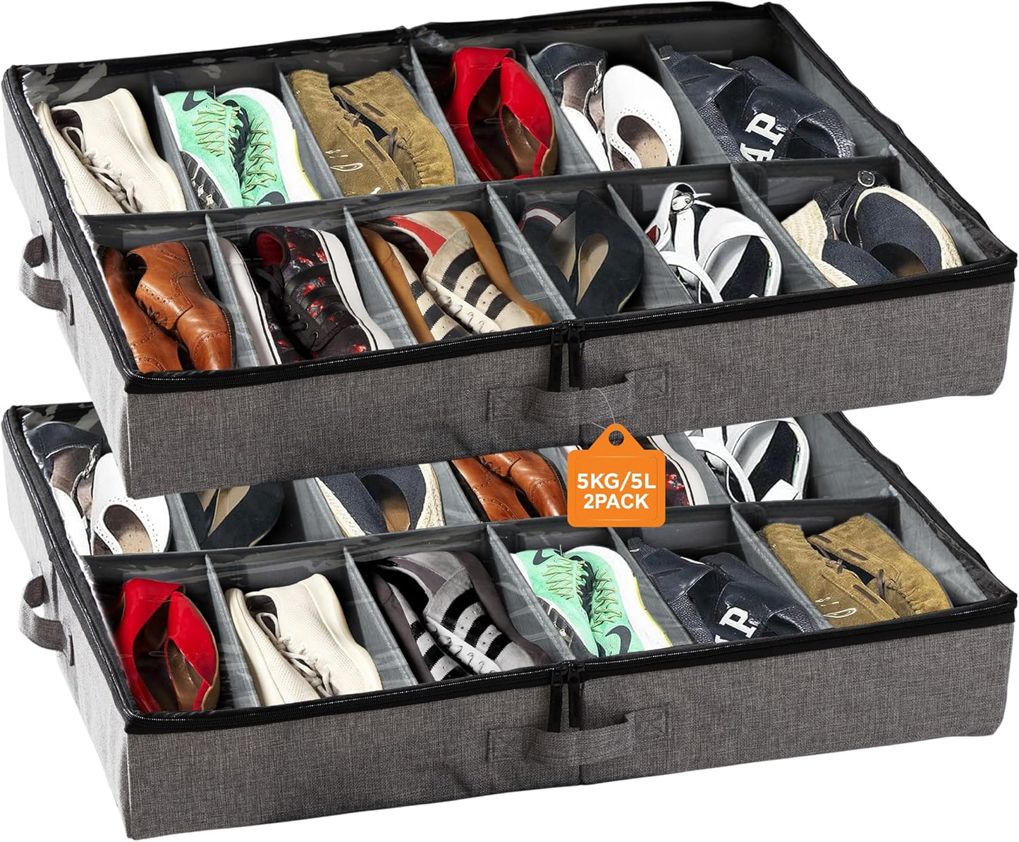 StorageLAB Slim Under Bed Storage Containers for Clutter-Free Living